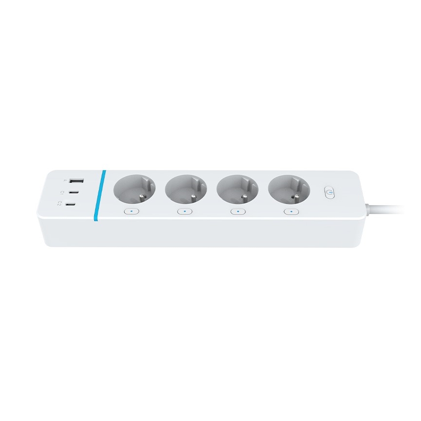 Immax NEO 07821L - Έξυπνη πολύπριζα NEO LITE 4AC+1xUSB+2xUSB-C Tuya Wi-Fi