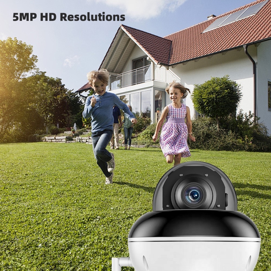 Immax NEO 07825L - Έξυπνη εξωτερική κάμερα τύπου DOME 5MP 230V IP66 TUYA Wi-Fi