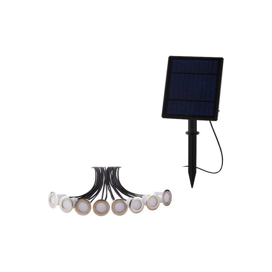 Immax NEO 07905L - LED RGB Dimmable ηλιακό φωτιστικό ESTRELAS 8xLED/0,25W/5V IP65 Tuya