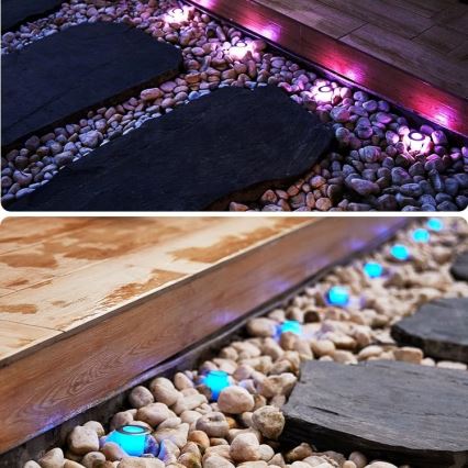 Immax NEO 07905L - LED RGB Ρυθμιζόμενο ηλιακό φωτιστικό ESTRELAS 8xLED/0,25W/5V IP65 Tuya 2200 mAh