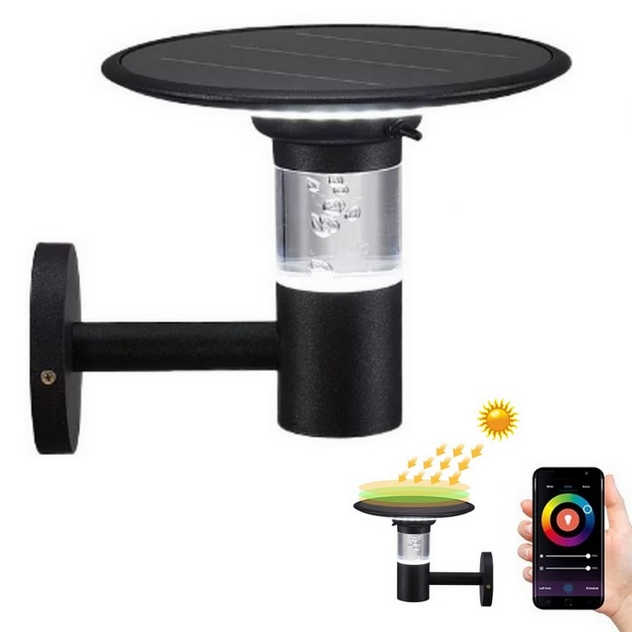 Immax NEO 07907L - LED RGB+CW/W Dimming ηλιακό φωτιστικό τοίχου BUBBLES LED/2W/5,5V IP54 Tuya 4000 mAh
