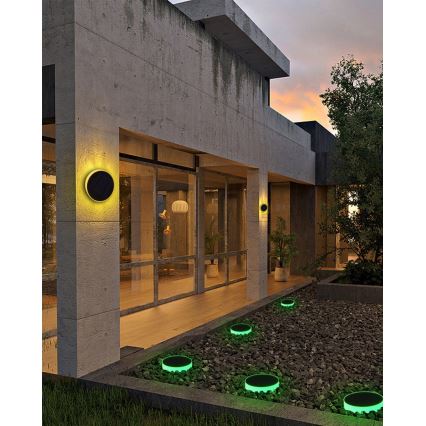 Immax NEO 07910L - LED RGB ρυθμιζόμενο ηλιακό φωτιστικό με αισθητήρα NEO LITE LED/1W/5V στρογγυλό IP54 Tuya 1300 mAh