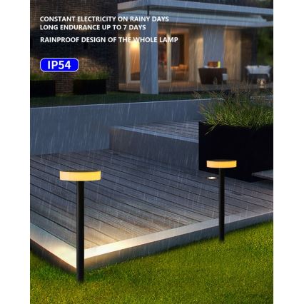 Immax NEO 07910L - LED RGB Dimmable ηλιακό φωτιστικό με αισθητήρα NEO LITE LED/1W/5V στρογγυλό IP54 Tuya 1300 mAh