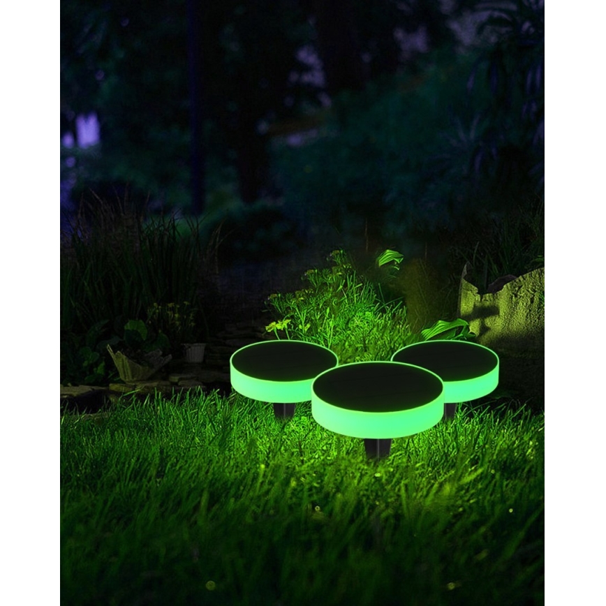 Immax NEO 07910L - LED RGB Dimmable ηλιακό φωτιστικό με αισθητήρα NEO LITE LED/1W/5V στρογγυλό IP54 Tuya 1300 mAh