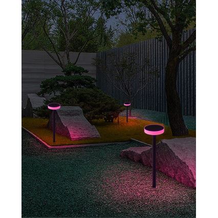 Immax NEO 07910L - LED RGB Dimmable ηλιακό φωτιστικό με αισθητήρα NEO LITE LED/1W/5V στρογγυλό IP54 Tuya 1300 mAh
