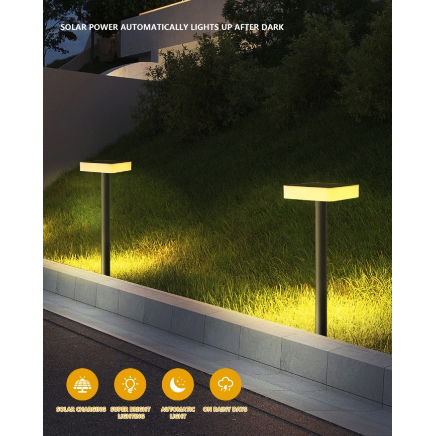 Immax NEO 07911L - LED RGB ρυθμιζόμενο ηλιακό φωτιστικό με αισθητήρα NEO LITE LED/1W/5V τετράγωνο IP54 Tuya 1300 mAh