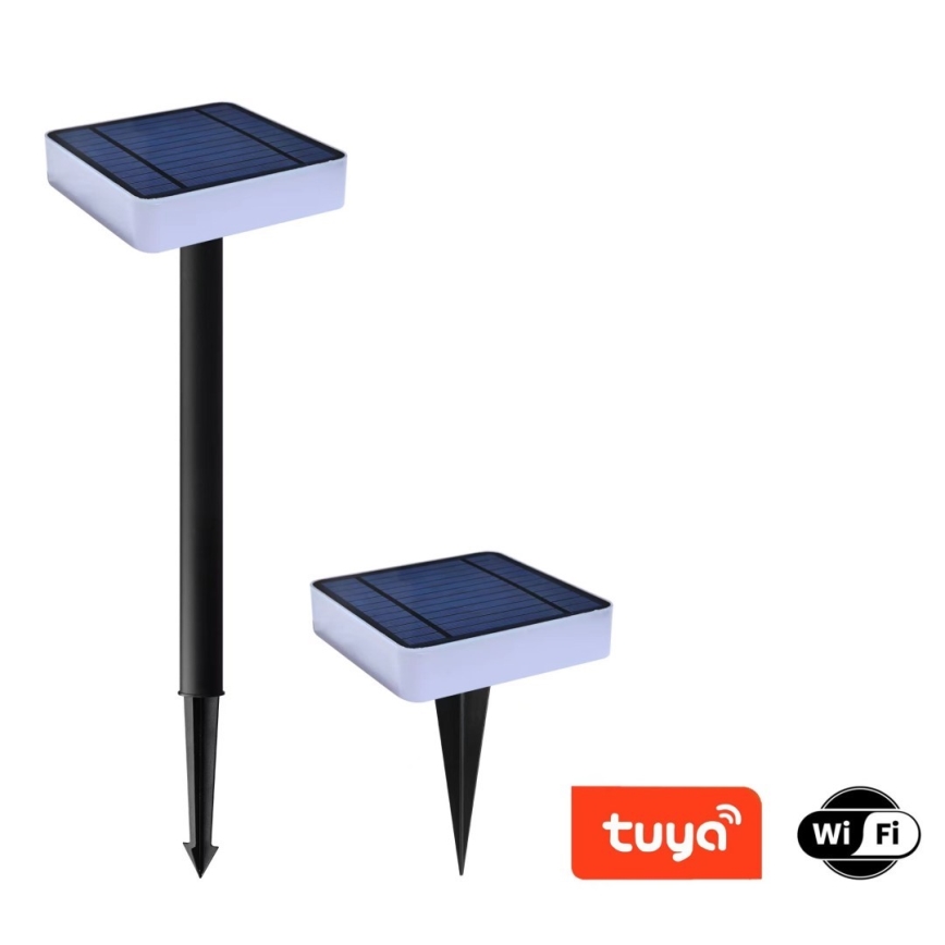Immax NEO 07911L - LED RGB ρυθμιζόμενο ηλιακό φωτιστικό με αισθητήρα NEO LITE LED/1W/5V τετράγωνο IP54 Tuya 1300 mAh