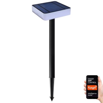 Immax NEO 07911L - LED RGB ρυθμιζόμενο ηλιακό φωτιστικό με αισθητήρα NEO LITE LED/1W/5V τετράγωνο IP54 Tuya 1300 mAh