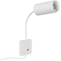 Immax NEO 08296L - Επιτοίχιο φωτιστικό PUNTO με θύρα USB 1xGU10/9W/230V λευκό