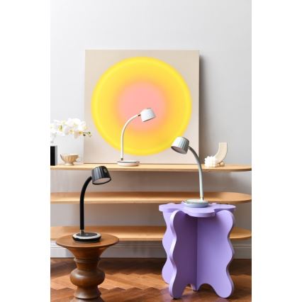 Immax NEO 08996L - Επιτραπέζιο φωτιστικό LED Dimmable με ασύρματη φόρτιση PERLA LED/1,5W + LED/6W/230V 3800-4300K