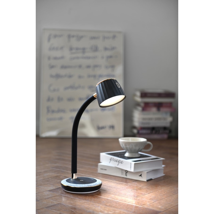 Immax NEO 08996L - Επιτραπέζιο φωτιστικό LED Dimmable με ασύρματη φόρτιση PERLA LED/1,5W + LED/6W/230V 3800-4300K