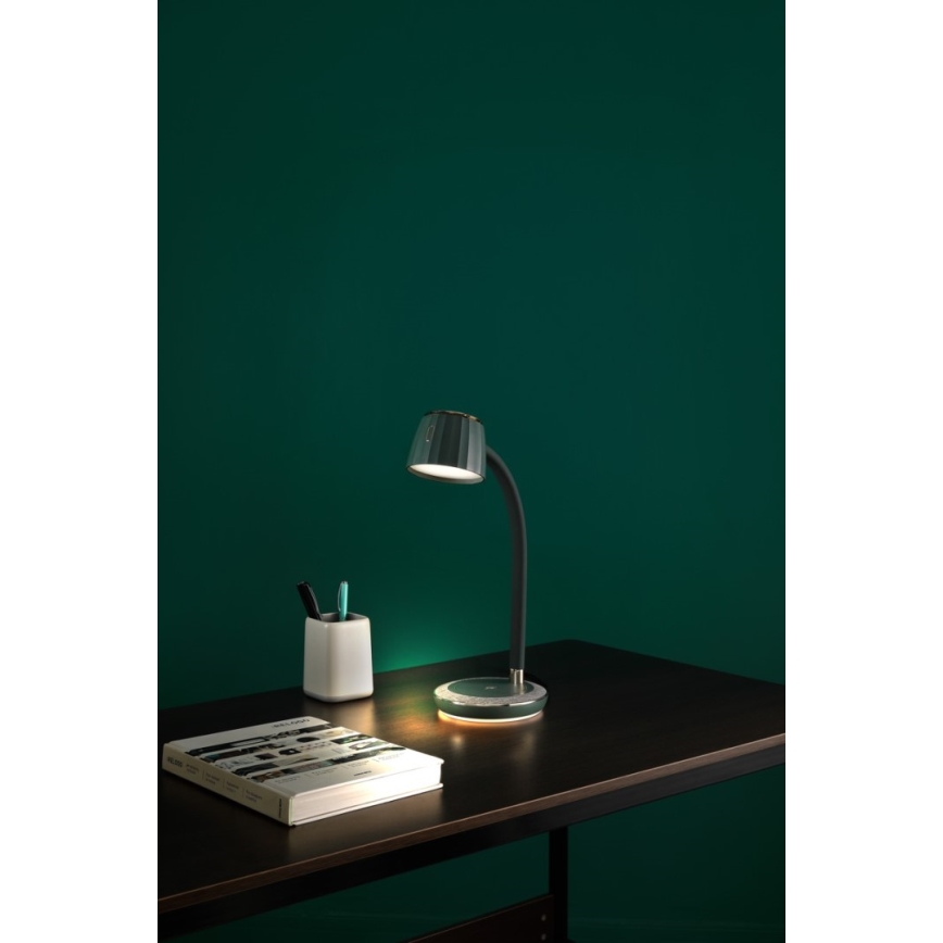 Immax NEO 08996L - Επιτραπέζιο φωτιστικό LED Dimmable με ασύρματη φόρτιση PERLA LED/1,5W + LED/6W/230V 3800-4300K