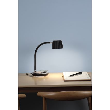 Immax NEO 08996L - Επιτραπέζιο φωτιστικό LED Dimmable με ασύρματη φόρτιση PERLA LED/1,5W + LED/6W/230V 3800-4300K