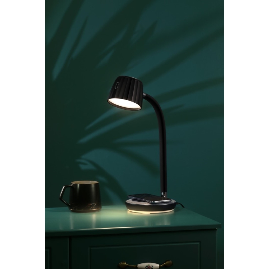 Immax NEO 08996L - Επιτραπέζιο φωτιστικό LED Dimmable με ασύρματη φόρτιση PERLA LED/1,5W + LED/6W/230V 3800-4300K