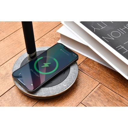 Immax NEO 08996L - Επιτραπέζιο φωτιστικό LED Dimmable με ασύρματη φόρτιση PERLA LED/1,5W + LED/6W/230V 3800-4300K