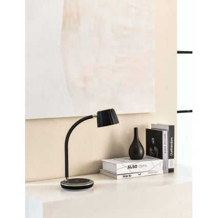 Immax NEO 08996L - Επιτραπέζιο φωτιστικό LED Dimmable με ασύρματη φόρτιση PERLA LED/1,5W + LED/6W/230V 3800-4300K