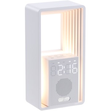 Immax NEO 09113L - LED Επιτραπέζιο φωτιστικό με ξυπνητήρι και δυνατότητα φόρτισης CALM LED/3,5W/5V