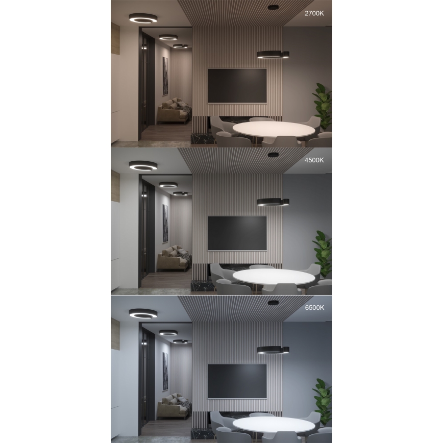 Immax NEO 7134 - LED SMART Πολύφωτο dimming με συρματόσχοινο CÉČKO LED/43W/230V + τηλεχειριστήριο 60 cm Tuya ZigBee