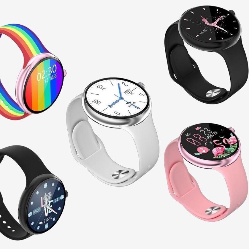 Immax NEO 9040 - Smart watch ρολόι Lady Music Fit 300 mAh IP67 ροζ