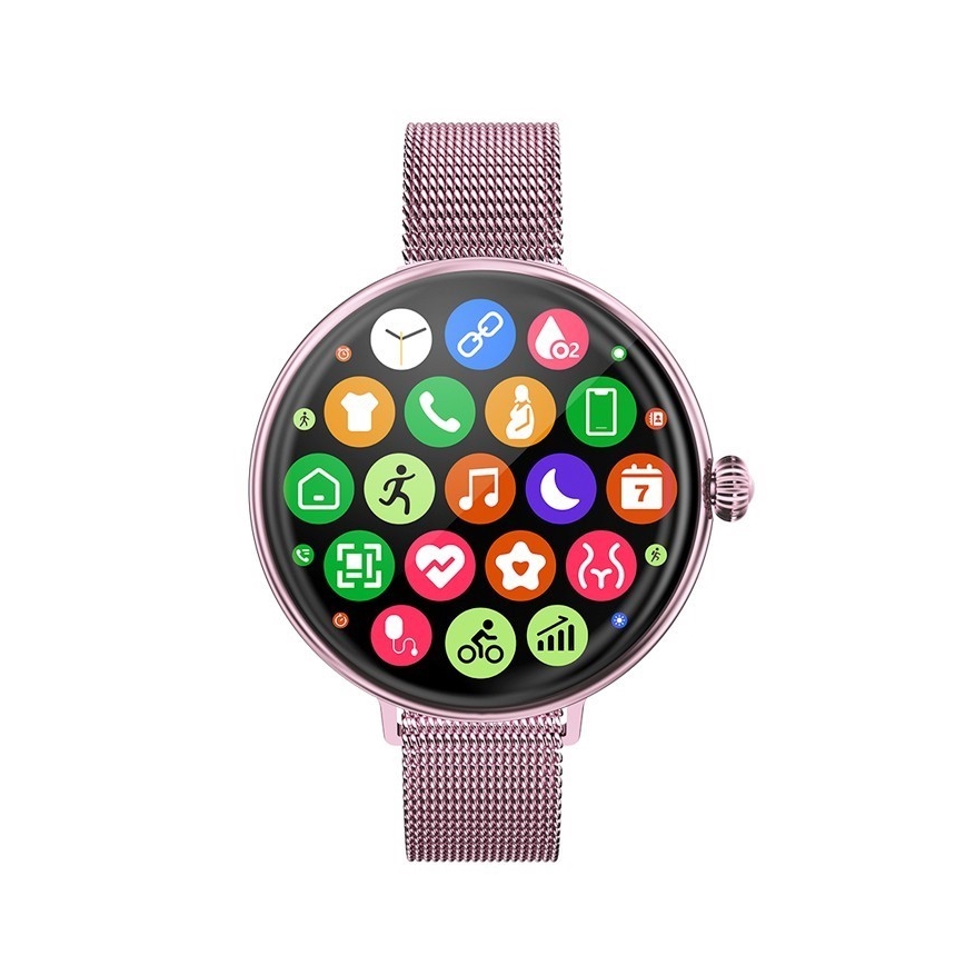 Immax NEO 9040 - Smart watch ρολόι Lady Music Fit 300 mAh IP67 ροζ