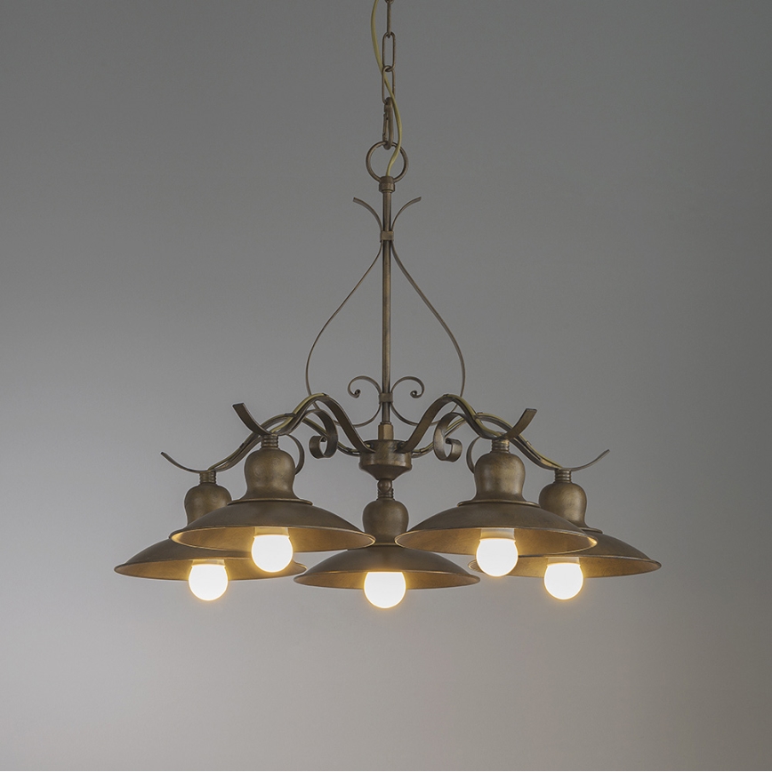 INCANTI 02-761 - Πολύφωτο σε αλυσίδα LENA 5xE27/42W/230V