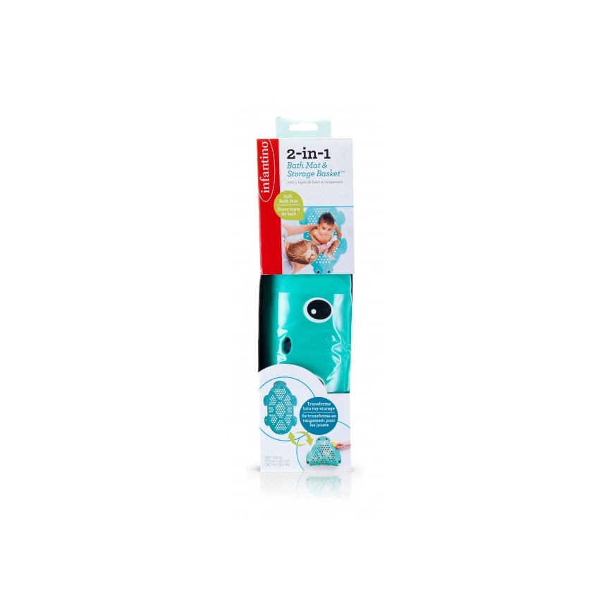 Infantino - Anti-slip bath mat 2σε1 χελώνα
