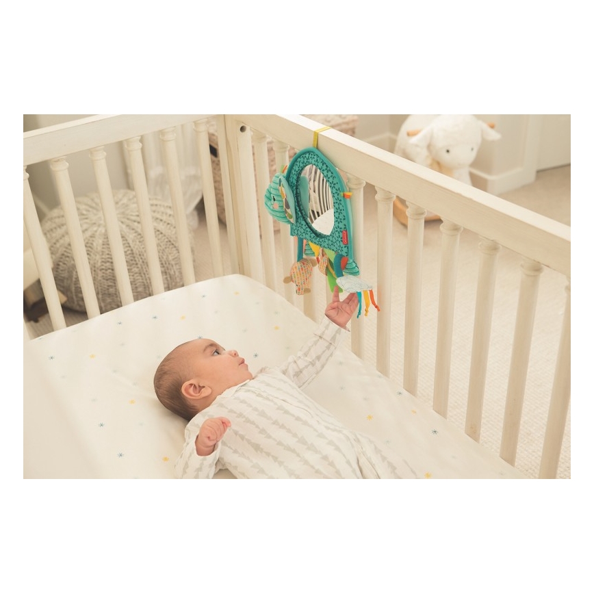 Infantino - Κρεμαστό παιχνίδι κούνιας και καροτσιού με καθρέφτη ελέφαντας