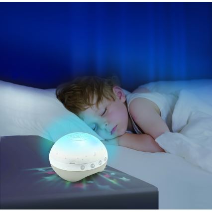 Infantino - Κρεμαστό παιχνίδι πάνω από την κούνια με μελωδία 3 σε 1, 3xAAA, καφέ