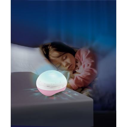 Infantino - Κρεμαστό παιχνίδι με μελωδία 3 σε 1 για κούνια, 3xAAA, ροζ