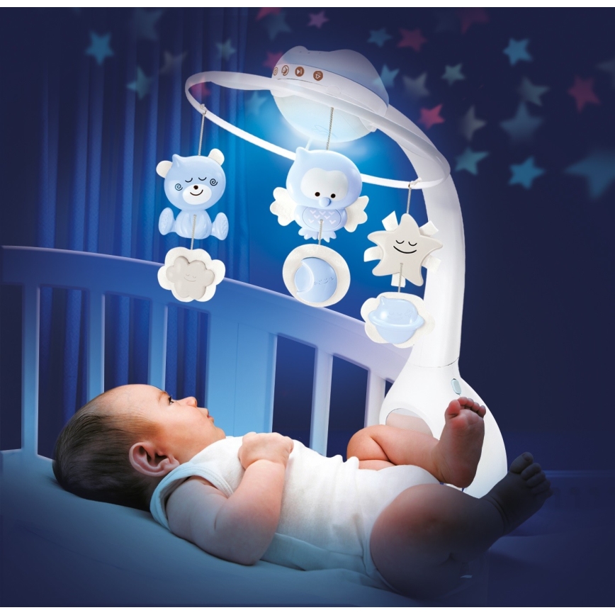 Infantino - Κρεμαστό παιχνίδι κούνιας με μελωδία 3 σε 1, 3xAAA, μπλε