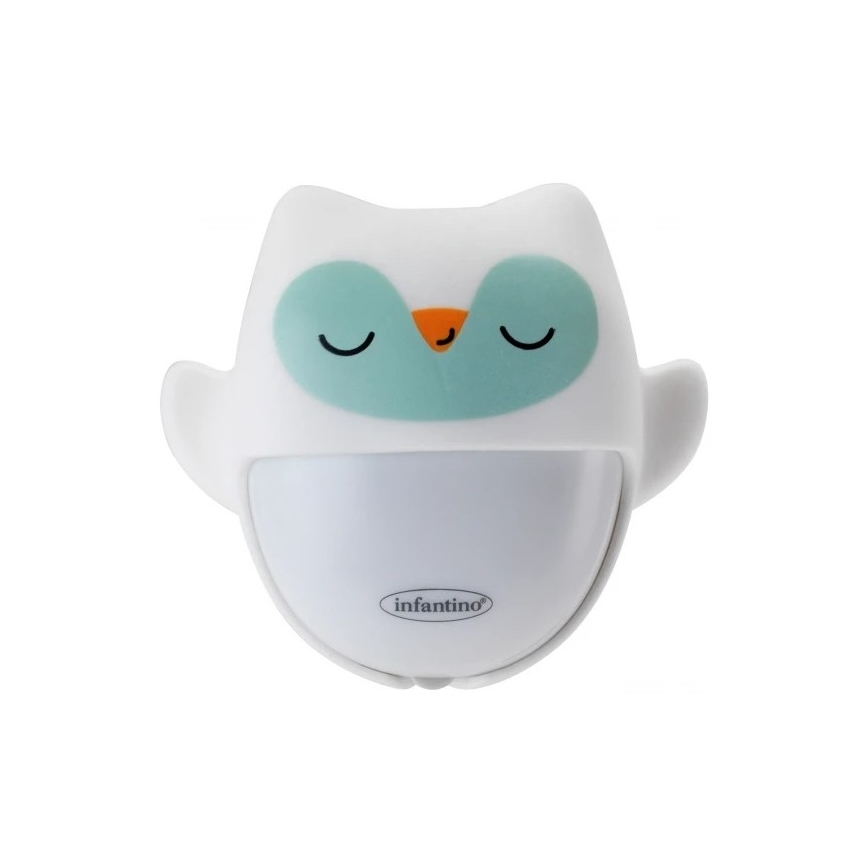 Infantino -  Μασητικό-πανάκι παρηγοριάς Glow-In-The-Dark Owl