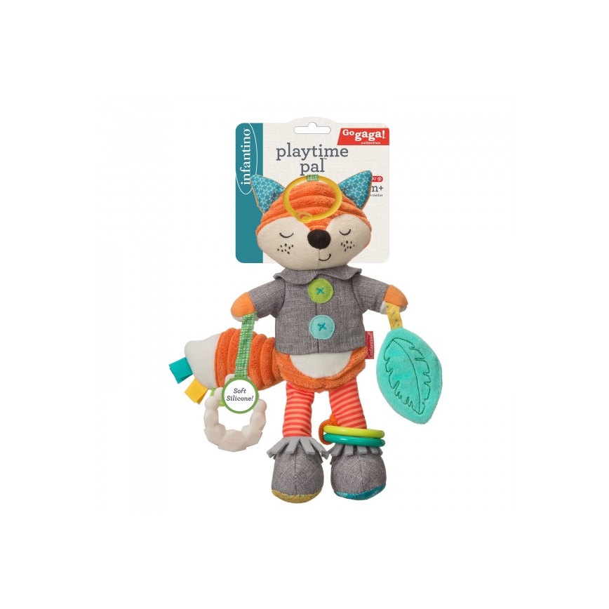 Infantino - Μαλακό παιχνίδι με μασελάκια 30 cm male αλεπού