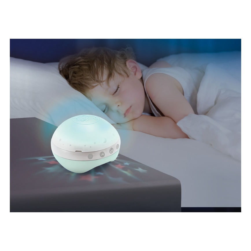 Infantino - Μόμπιλε κούνιας με μελωδία και projector 3σε1 3xAAA πράσινο