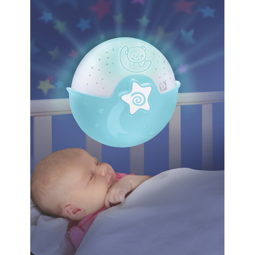 Infantino - Μουσικός προβολέας με αισθητήρα ήχου 3xAA μπλε