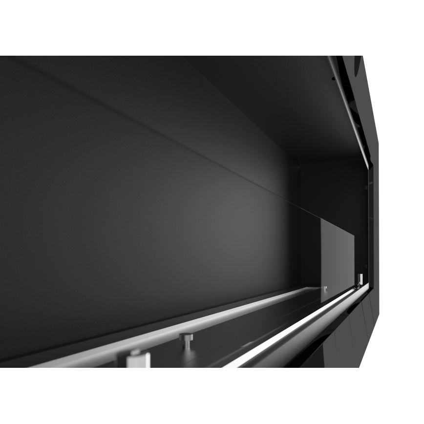 InFire - Built-in Τζάκι BIO 49x120 cm 3kW μαύρο