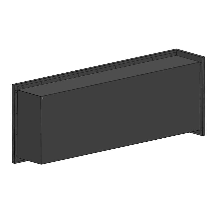 InFire - Corner Τζάκι BIO 45x120 cm 3kW μαύρο