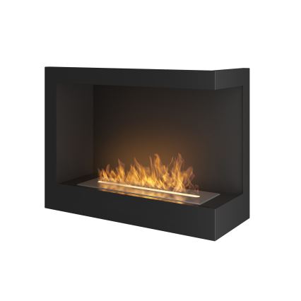 InFire - Corner Τζάκι BIO 45x60 cm 3kW μαύρο