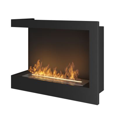 InFire - Corner Τζάκι BIO 45x60 cm 3kW μαύρο