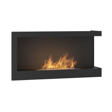 InFire - Corner Τζάκι BIO 45x90 cm 3kW μαύρο