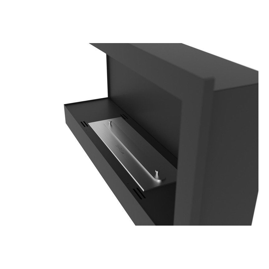 InFire - Corner Τζάκι BIO 45x90 cm 3kW μαύρο