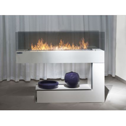 InFire - Τζάκι Βιοαιθανόλης BIO 110x85,5 cm 3kW λευκό