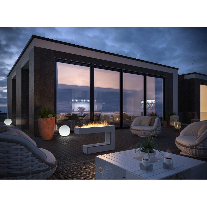 InFire - Τζάκι Βιοαιθανόλης BIO 110x85,5 cm 3kW λευκό