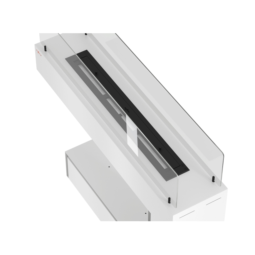 InFire - Τζάκι Βιοαιθανόλης BIO 110x85,5 cm 3kW λευκό