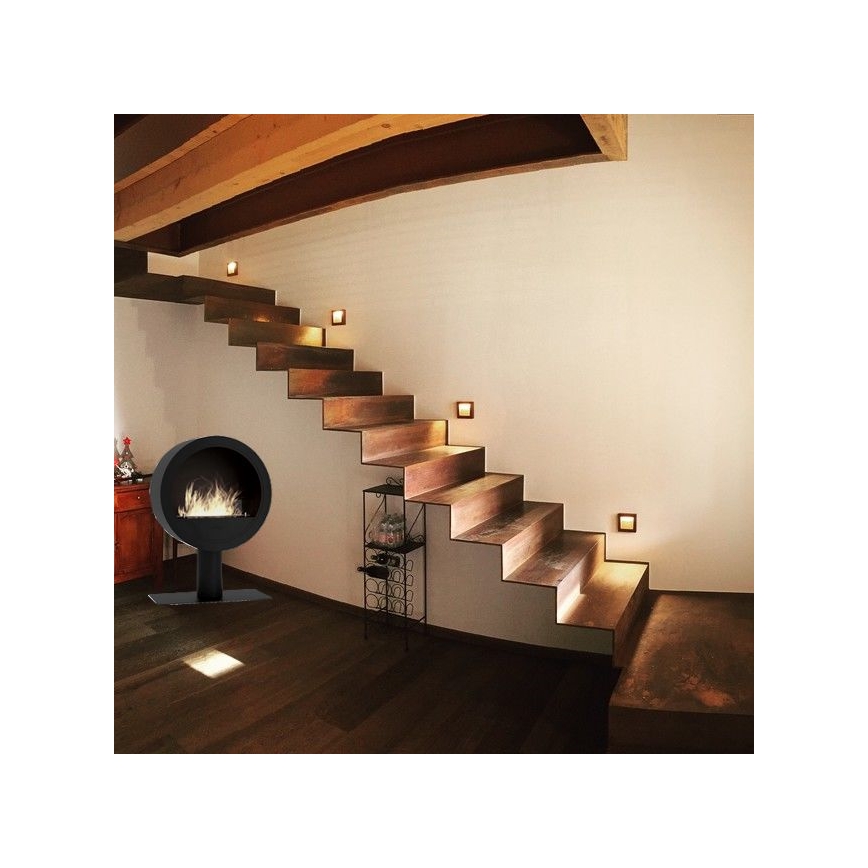 InFire - Τζάκι Βιοαιθανόλης BIO δ. 70 cm 3kW μαύρο