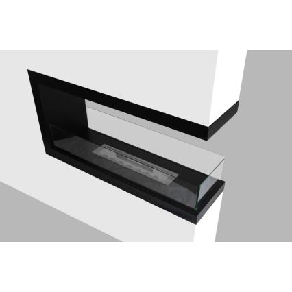 InFire - Γωνιακό τζάκι Βιοαιθανόλης BIO 100x50 cm 3kW δύο όψεων