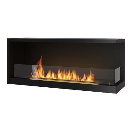 InFire -Γωνιακό τζάκι βιοαιθανόλης BIO 110x45 cm 3kW μαύρο
