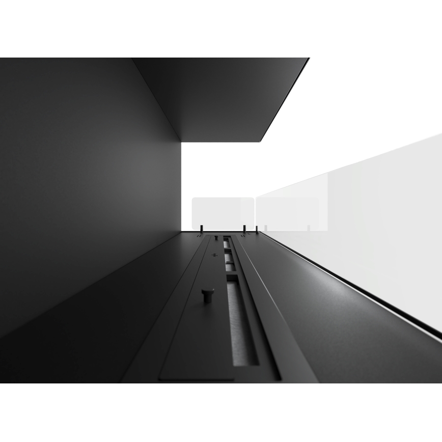 InFire -Γωνιακό τζάκι βιοαιθανόλης BIO 110x45 cm 3kW μαύρο