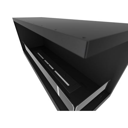 InFire -Γωνιακό τζάκι βιοαιθανόλης BIO 110x45 cm 3kW μαύρο