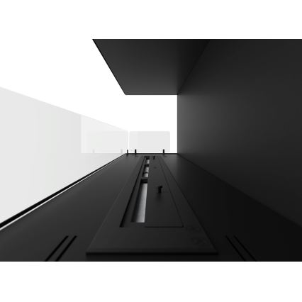 InFire - Γωνιακό τζάκι Βιοαιθανόλης BIO 110x45 cm 3kW μαύρο