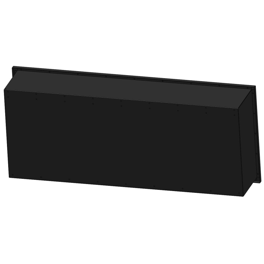 InFire - Εντοιχιζόμενο τζάκι BIO 120x50 cm 3kW μαύρο